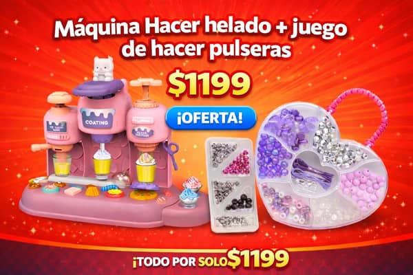 Maquina hacer helado + kit armar pulseras